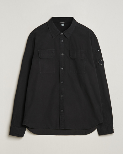 Herre |  | C.P. Company | Long Sleeve Gabardine Pocket Shirt Black