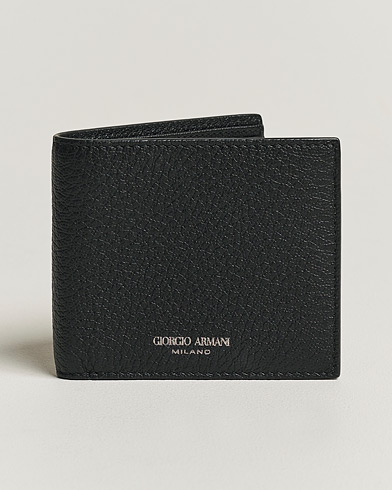 Herre | Giorgio Armani | Giorgio Armani | Grain Leather Wallet Black Calf