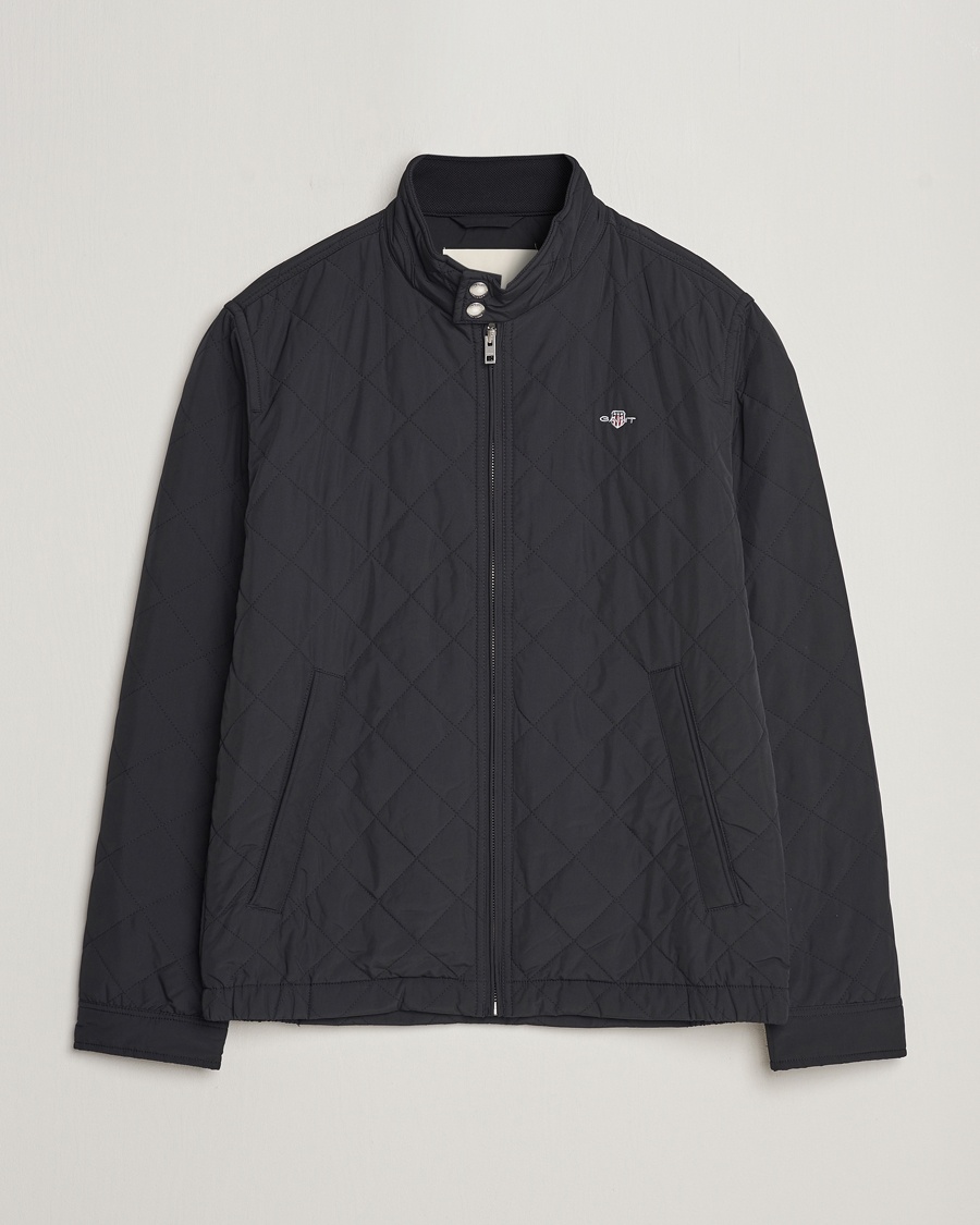GANT The Quilted Windcheater Black – Sort