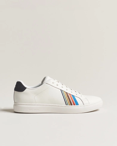  Rex Embroidery Leather Sneaker White