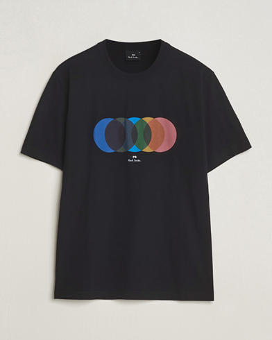 Herre |  | PS Paul Smith | Organic Cotton Circles Crew Neck T-Shirt Black