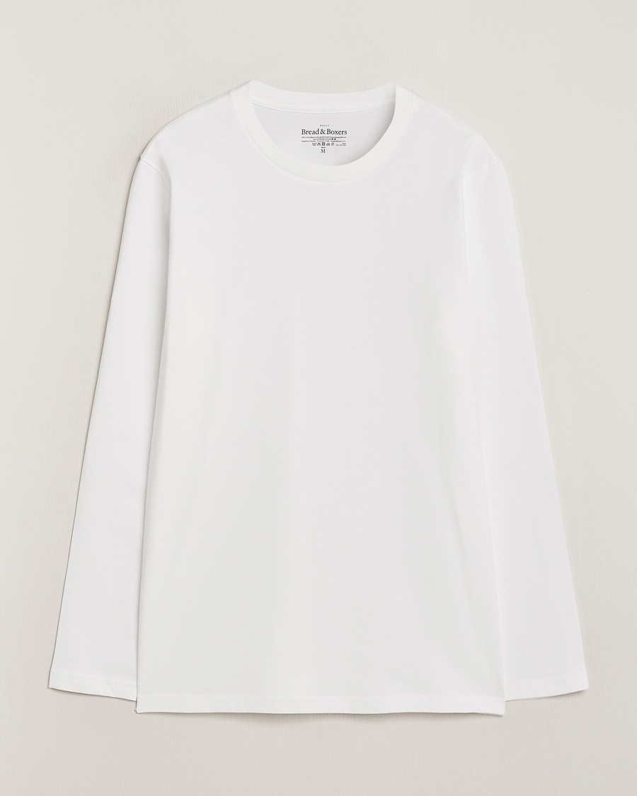 Bread & Boxers Long Sleeve T-Shirt White – Hvid