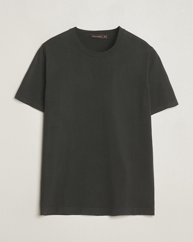 Herre |  | Oscar Jacobson | Brian Knitted Cotton T-Shirt Olive