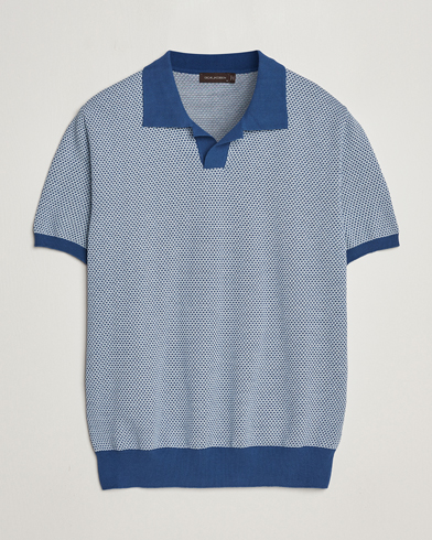 Herre |  | Oscar Jacobson | Dalius Structured Cotton Polo Blue