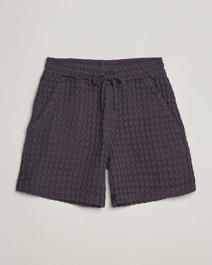 OAS Porto Waffle Shorts Nearly Black – Sort