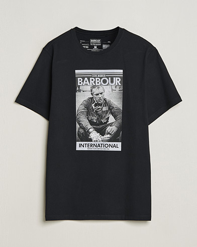 Herre |  | Barbour International | Mount Steve McQueen T-Shirt Black