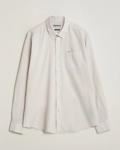 Herre |  | Barbour Lifestyle | Nelson Linen/Cotton Button Down Shirt Mist