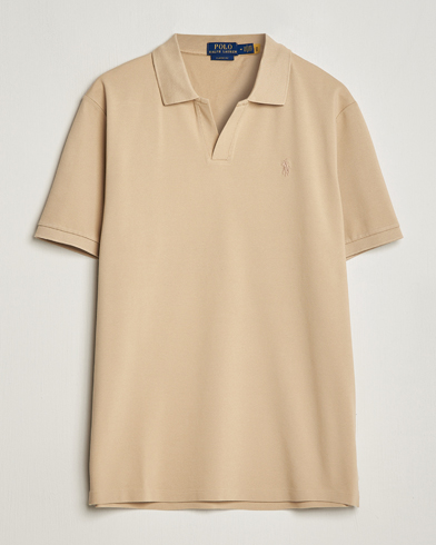 Herre |  | Polo Ralph Lauren | Classic Fit Open Collar Stretch Polo Beige