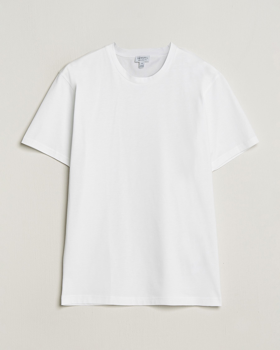 Sunspel Riviera Midweight T-Shirt White – Hvid