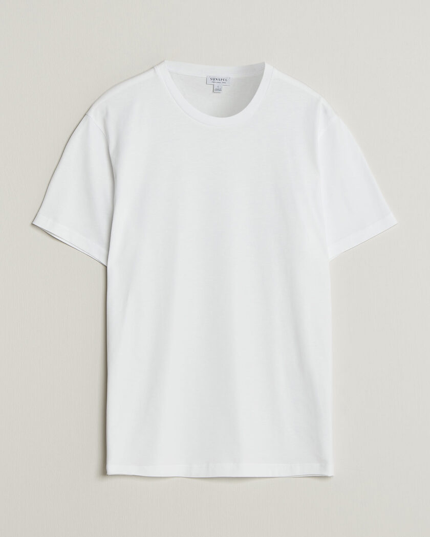 Sunspel Riviera Midweight T-Shirt White – Hvid
