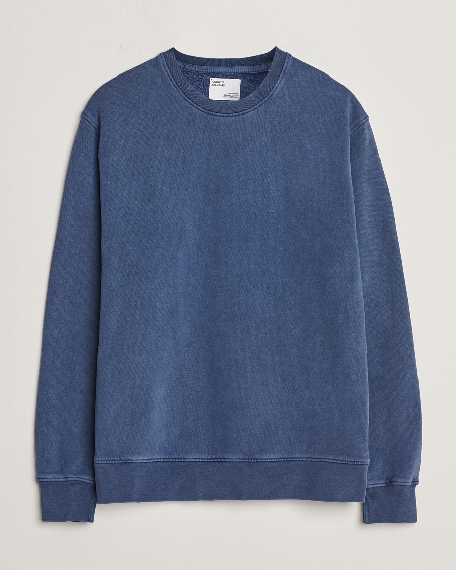 Colorful Standard Classic Organic Crew Neck Sweat Neptune Blue – Blå