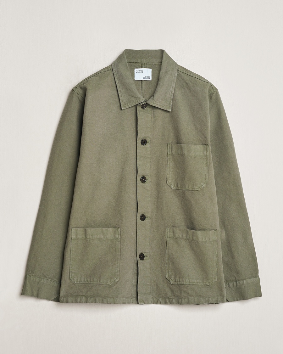 Colorful Standard Organic Workwear Jacket Dusty Olive – Grøn