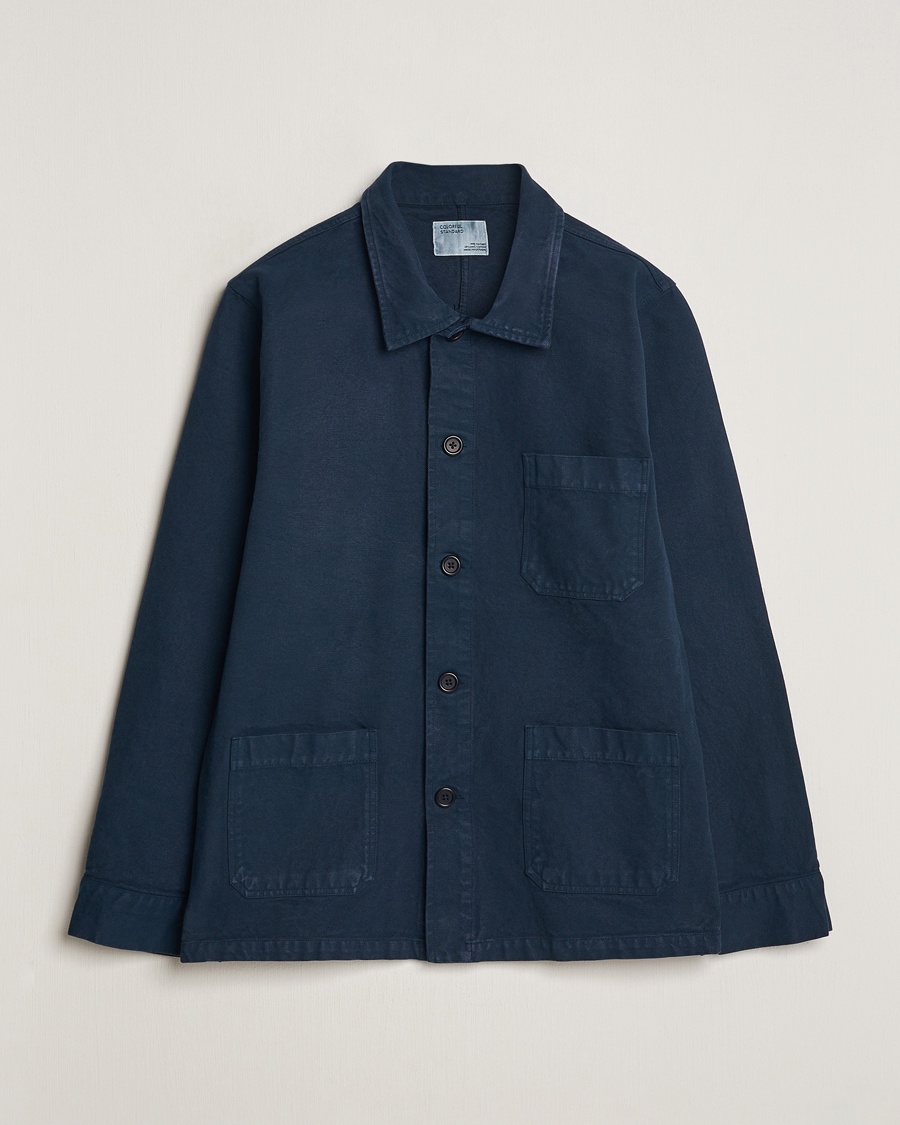 Colorful Standard Organic Workwear Jacket Navy Blue – Blå