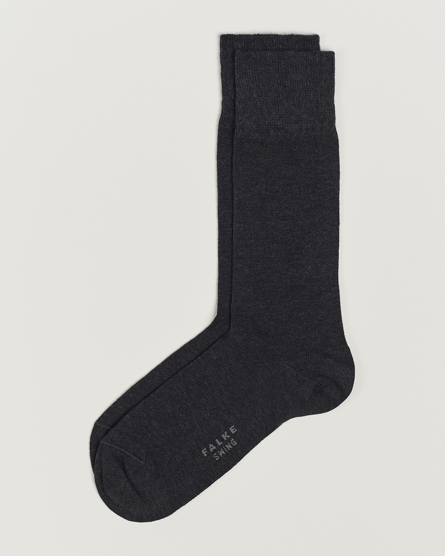Falke Swing 2-Pack Socks Anthracite Melange – Grå