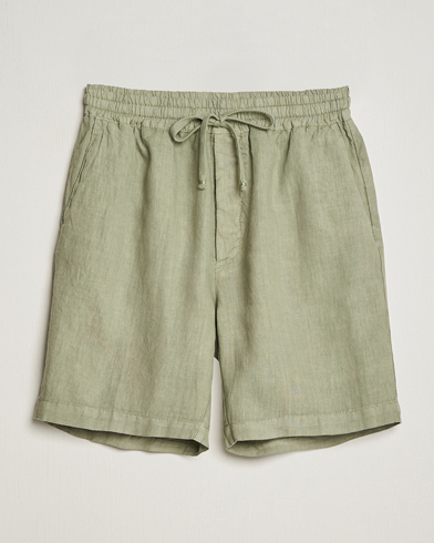 Herre | Italian Department | Altea | Linen Drawstring Shorts Olive