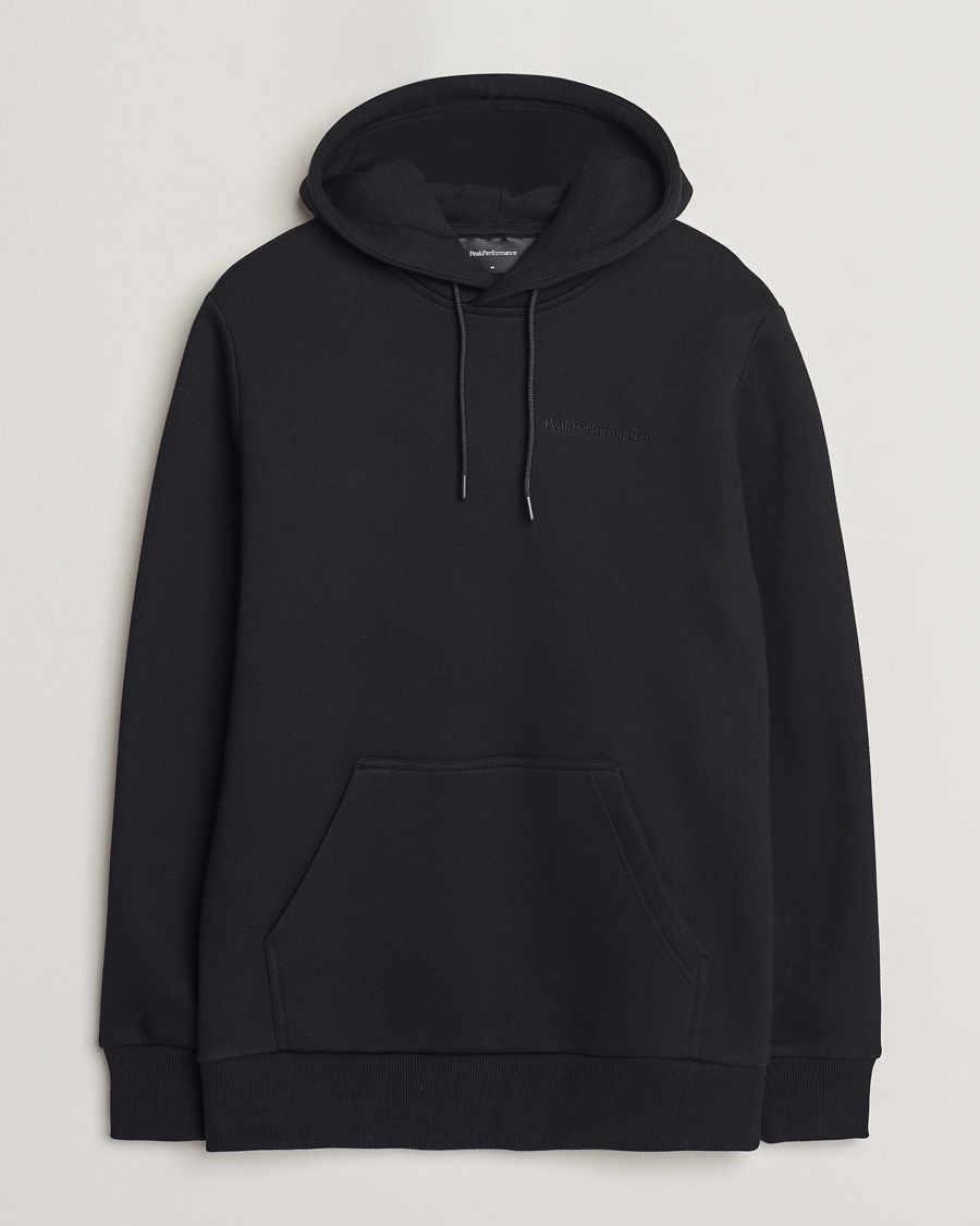 Peak Performance Original Logo Hoodie Black – Sort
