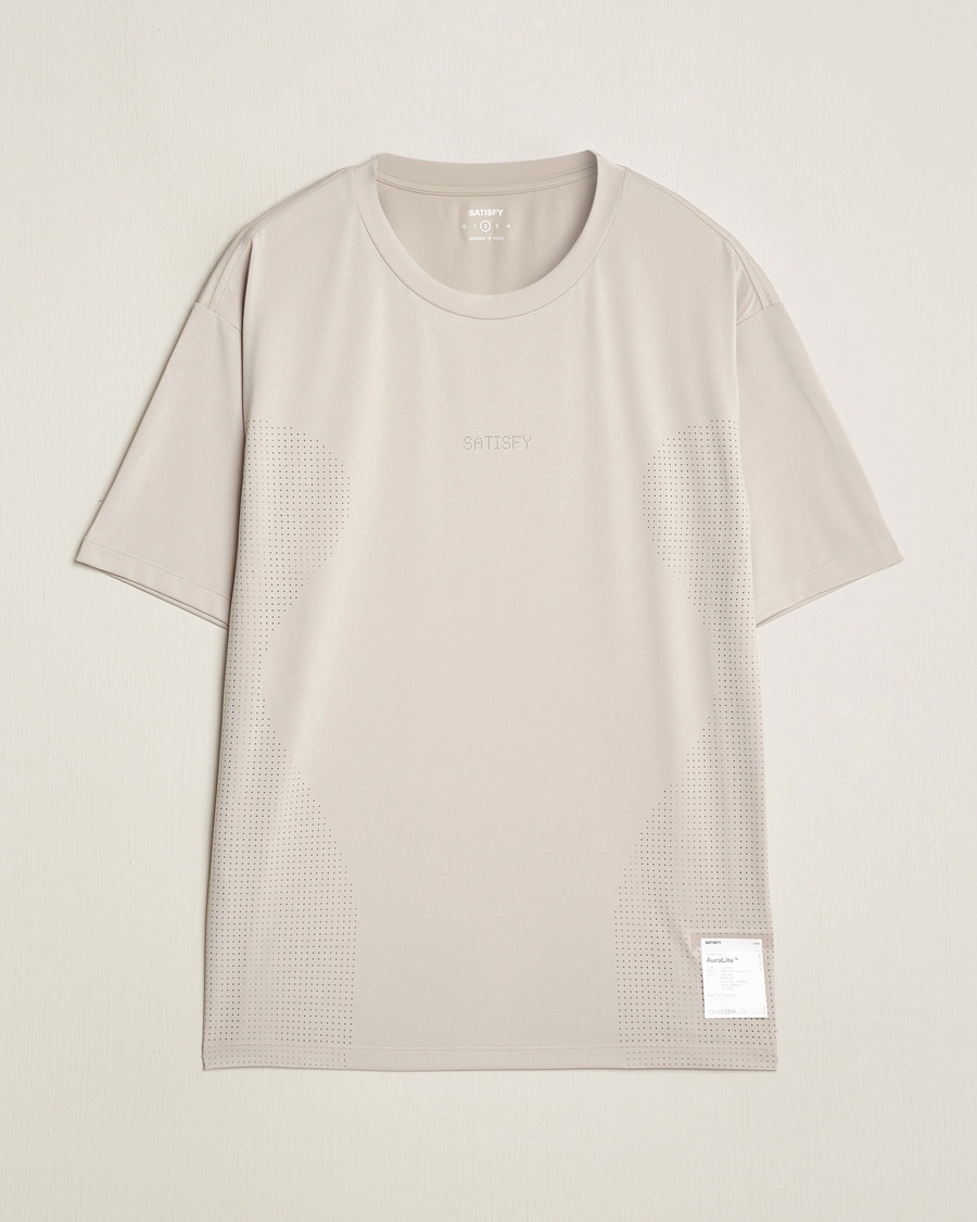 Herre | Satisfy | Satisfy | AuraLite Air T-Shirt Mineral Dolomite