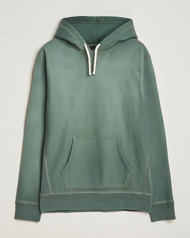 Herre |  | RRL | Hooded Sweatshirt Collegiate Green