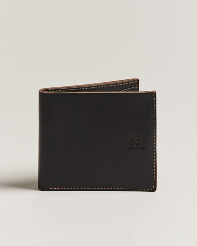 Herre | RRL | RRL | Tumbled Leather Billfold Wallet Black/Brown