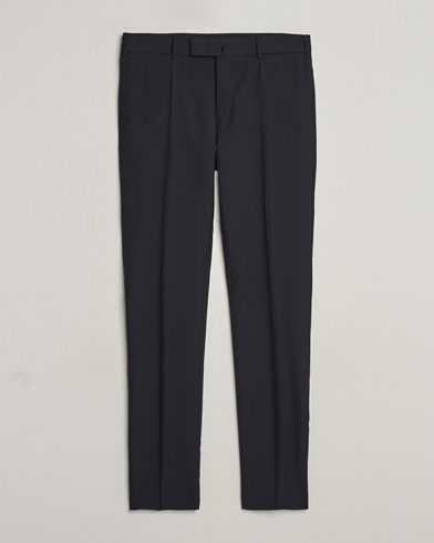 Herre | Italian Department | Incotex | Slim Fit Tropical Wool Trousers Navy