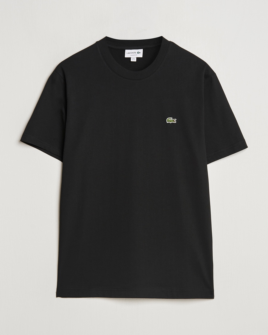 Lacoste Crew Neck T-Shirt Black – Sort