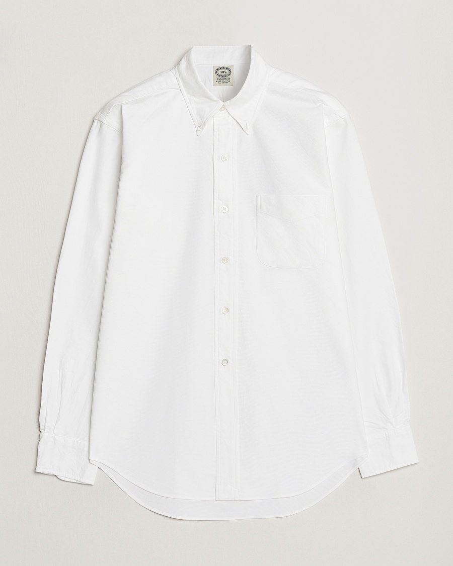 Kamakura Shirts Vintage Ivy Oxford Button Down Shirt White – Hvid