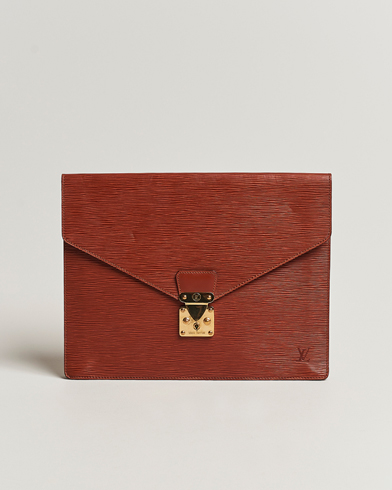 Herre |  | Louis Vuitton Pre-Owned | Senateur Epi Leather Document Case Brown