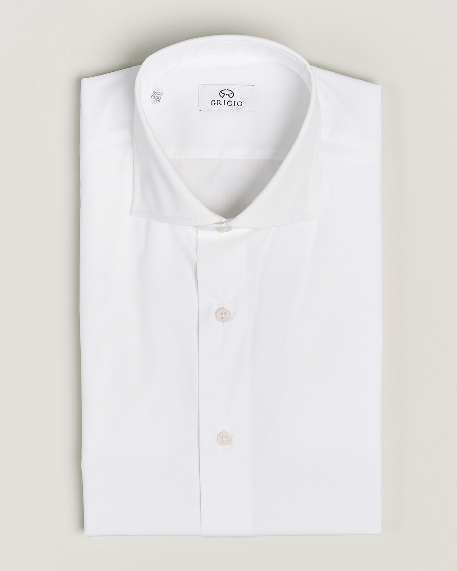 Grigio Comfort Stretch Dress Shirt White – Hvid