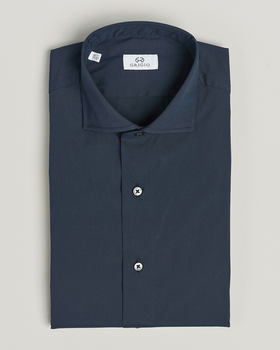 Grigio Comfort Stretch Dress Shirt Navy – Blå
