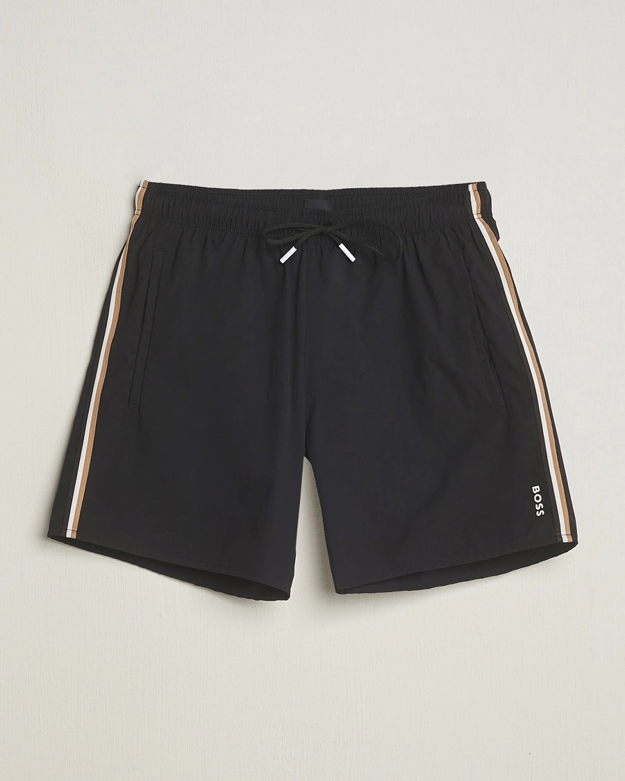 BOSS BLACK Iconic Swimshorts Black – Sort