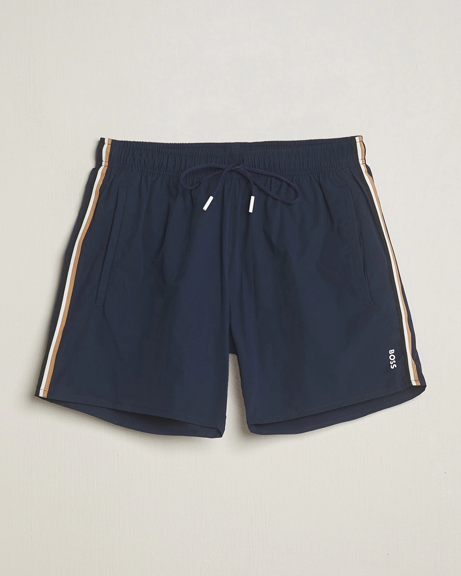 BOSS BLACK Iconic Swimshorts Navy – Blå