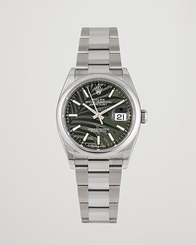 Brugt: | Pre-owned | Rolex Pre-Owned | Datejust Palm Motif 126200 Silver