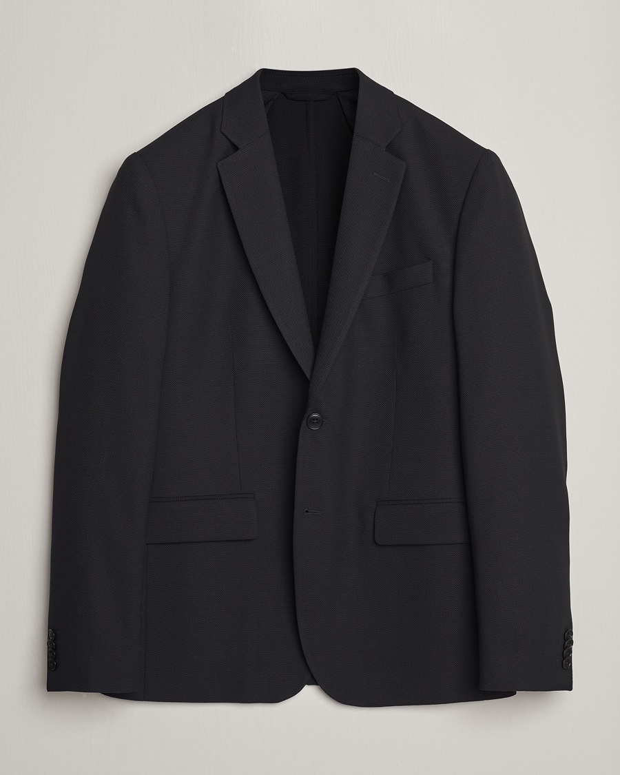 J.Lindeberg Hopper Active Hopsack Blazer Black – Sort
