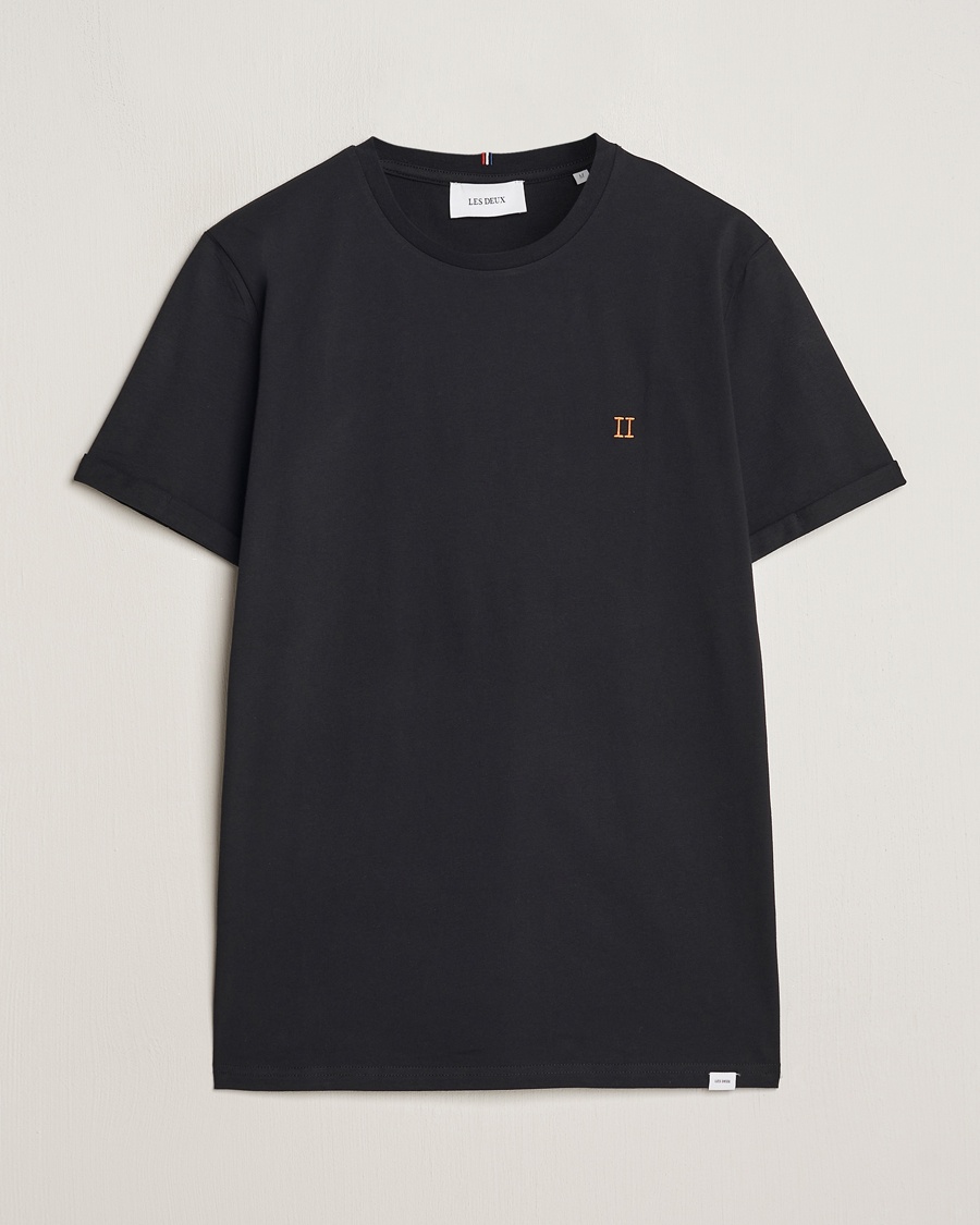 LES DEUX Nørregaard Cotton T-Shirt Black – Sort