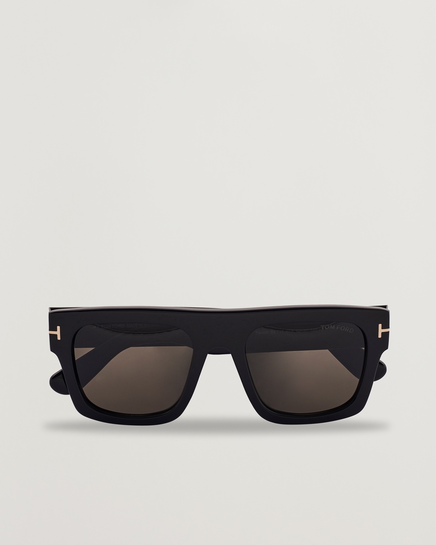 Tom Ford Fausto FT0711 Sunglasses Black/Smoke – Sort