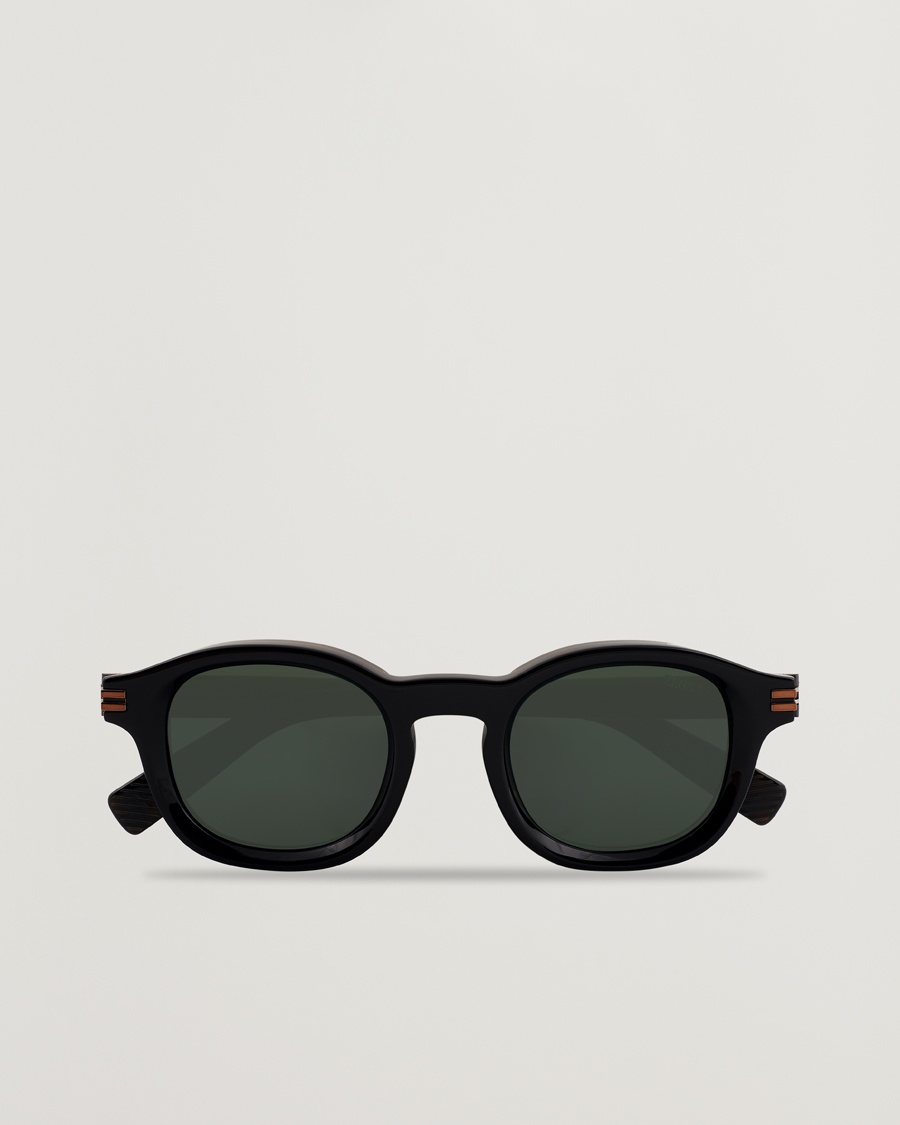 Zegna EZ0229 Sunglasses Black/Green – Sort