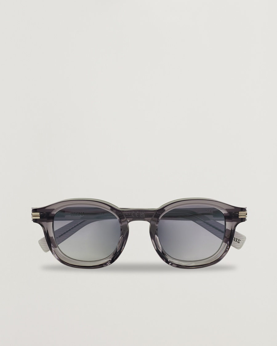 Zegna EZ0229 Sunglasses Grey/Smoke – Grå