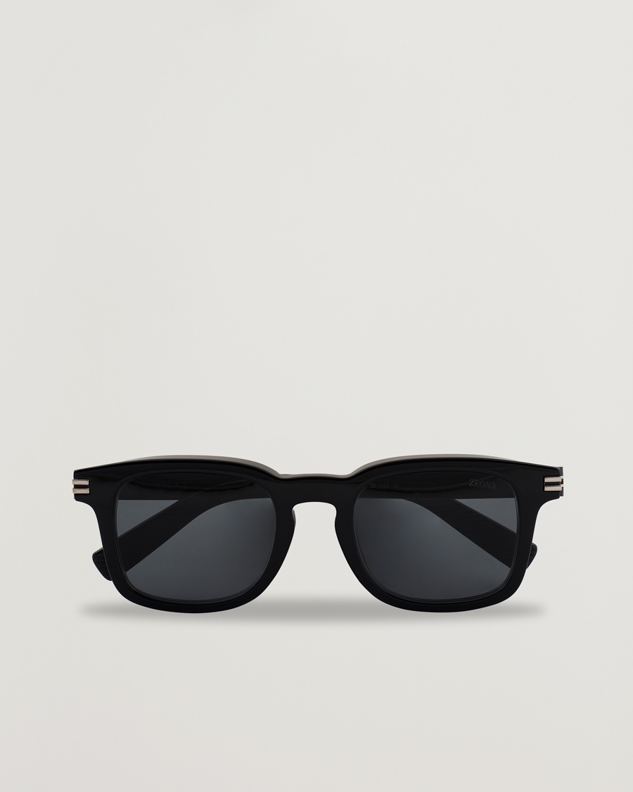 Zegna EZ0230 Sunglasses Black/Smoke – Sort