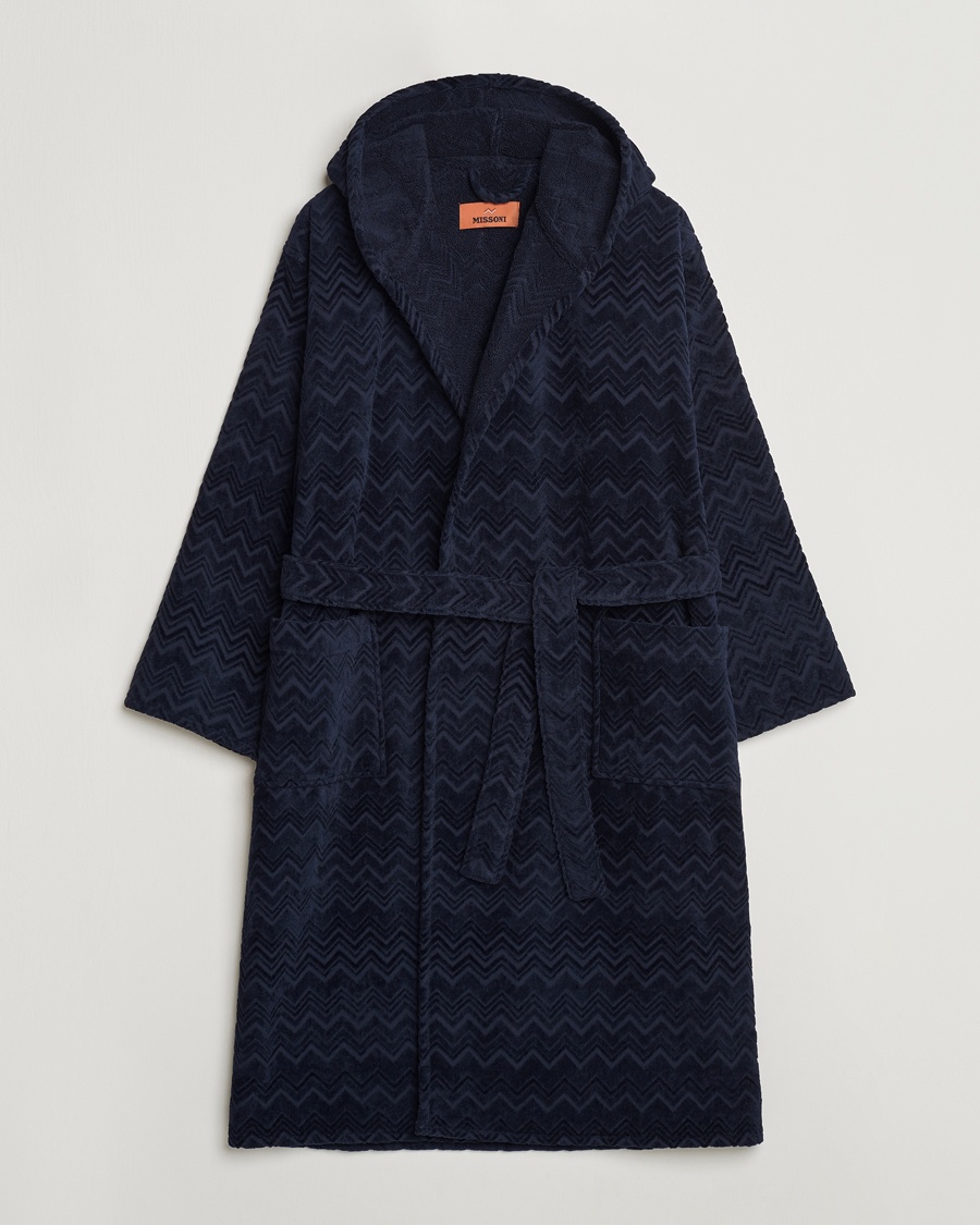 Missoni Home Chalk Bath Robe Navy – Blå