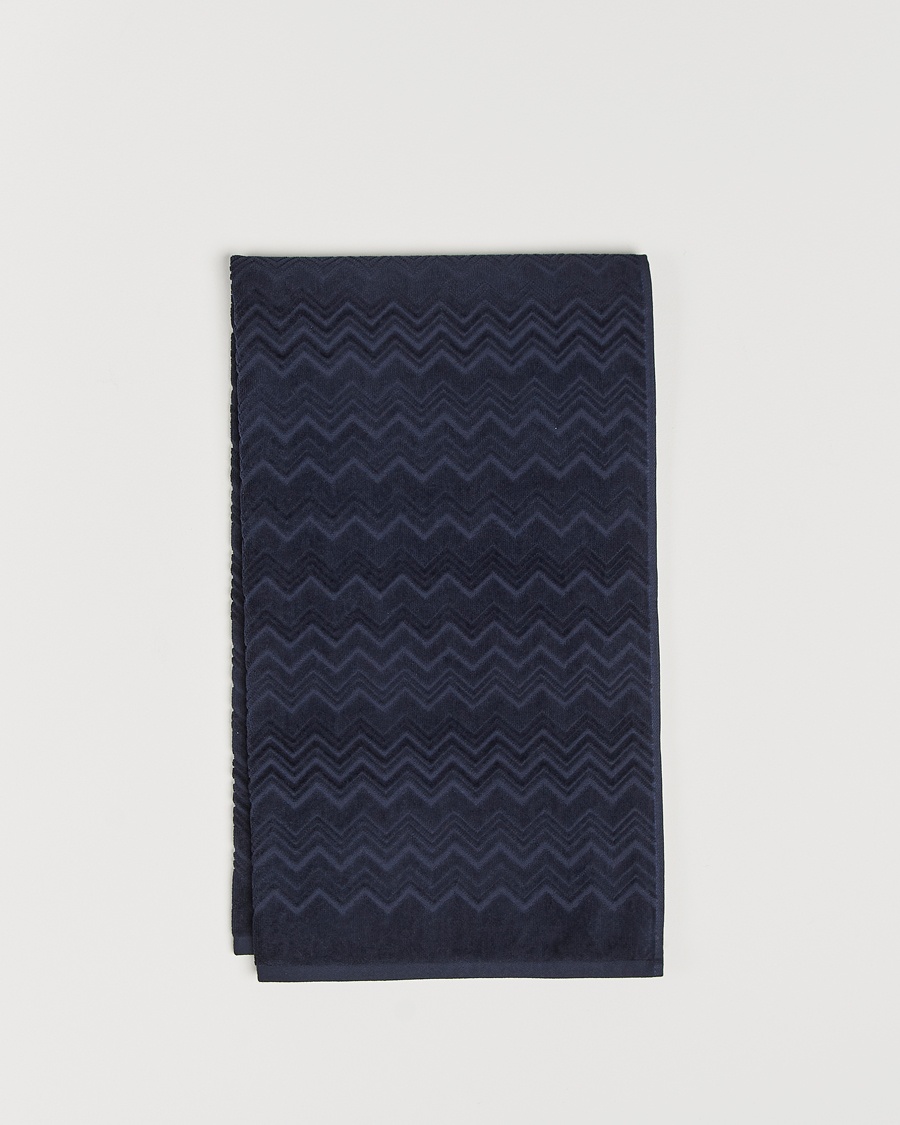 Missoni Home Chalk Bath Towel 70x115cm Navy – Blå