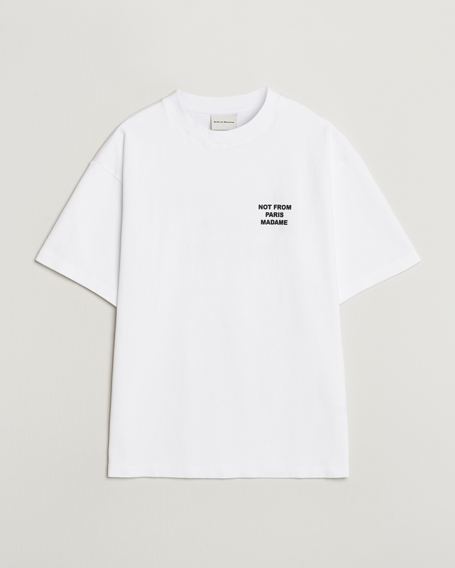 Drôle de Monsieur Slogan T-Shirt Optic White – Hvid