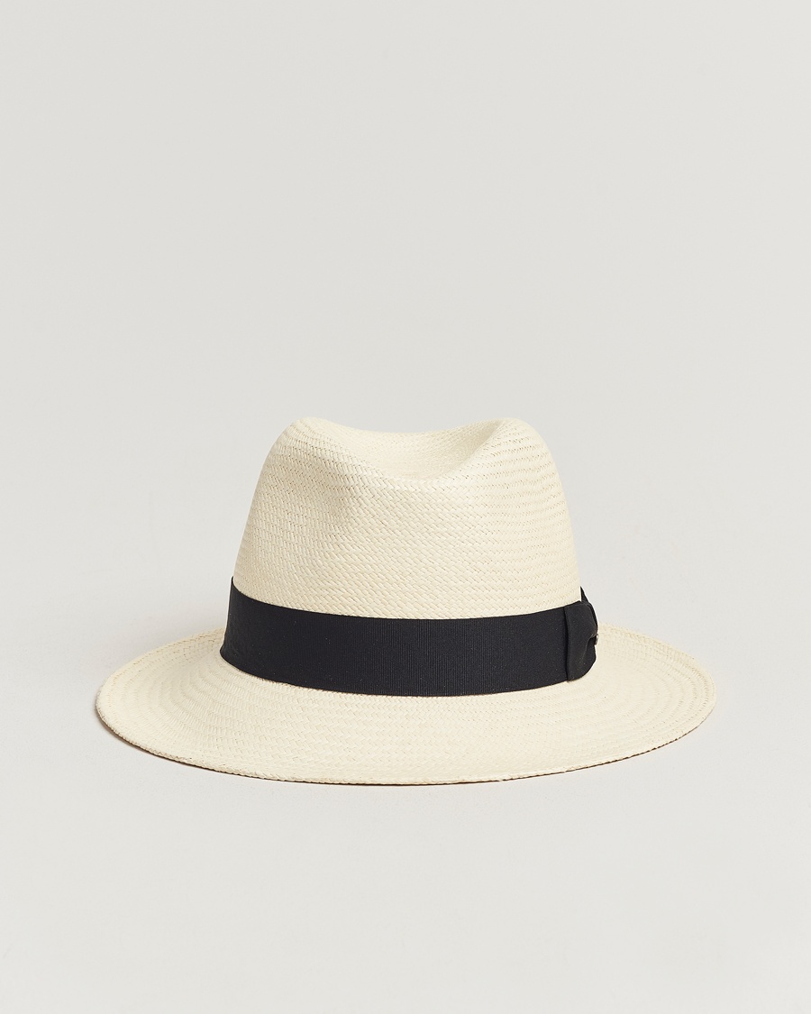Wigéns Panama Hat White/Black – Hvid
