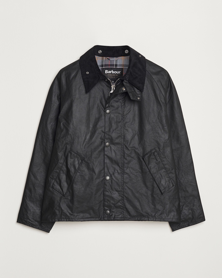Barbour Heritage Transport Wax Jacket Black – Sort