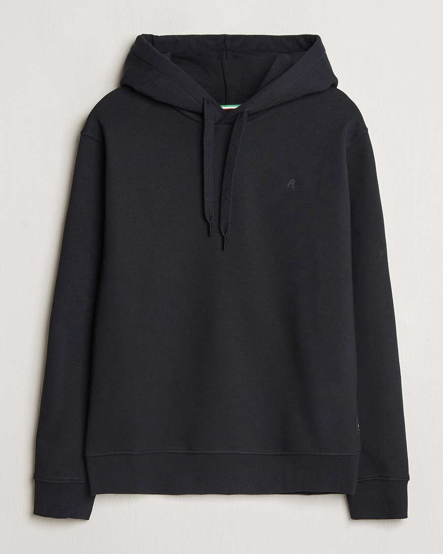 Replay Tonal Logo Hoodie Black – Sort