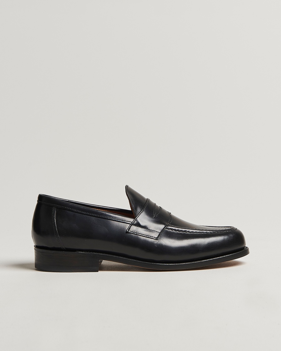 Sanders Aldwych Calf Penny Loafer Black – Sort