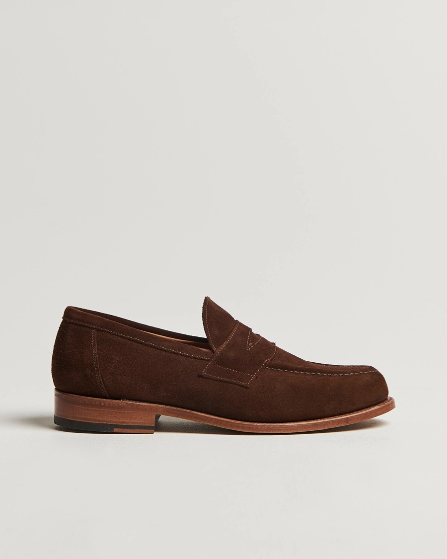 Herre | Jakke og buks | Sanders | Aldwych Suede Penny Loafer Polo Snuff