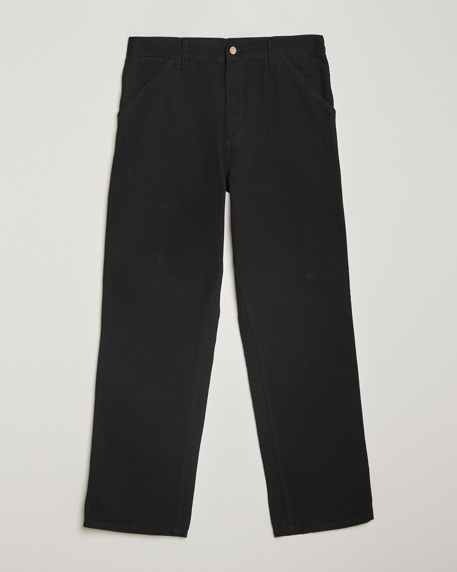Carhartt WIP Single Knee Pants Dearborn Canvas Black – Sort