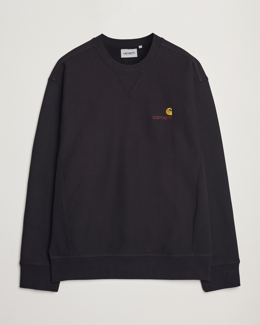 Carhartt WIP American Script Sweatshirt Black – Sort