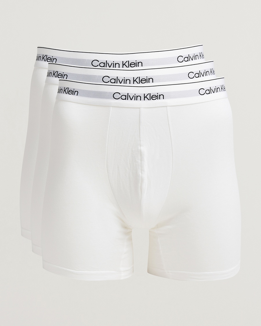 Calvin Klein 3-Pack Icon Cotton Stretch Boxer Brief White – Hvid