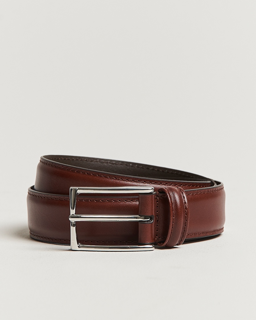 Herre | | Anderson's | Leather Suit Belt 3 cm Brown